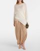 Xu Zhi Xu Zhi Beaded asymmetric linen-blend top - 2