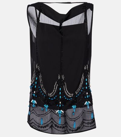 Xu Zhi Xu Zhi Beaded jersey top