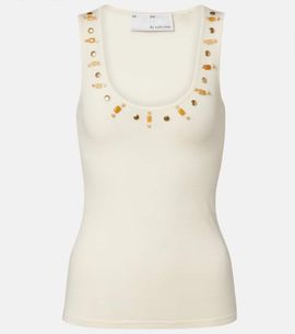 Xu Zhi Xu Zhi Beaded wool tank top