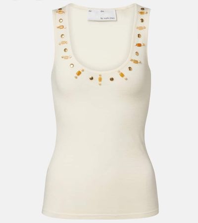 Xu Zhi Xu Zhi Beaded wool tank top