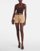 Xu Zhi Xu Zhi Belted faux leather-trimmed shorts - 2