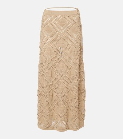 Xu Zhi Xu Zhi Crochet lace maxi skirt