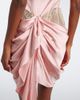 Xu Zhi Xu Zhi Draped lace-trimmed silk satin minidress - 4