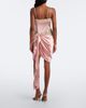 Xu Zhi Xu Zhi Draped lace-trimmed silk satin minidress - 5