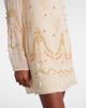 Xu Zhi Xu Zhi Embellished chiffon minidress - 5