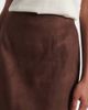 Xu Zhi Xu Zhi Embellished faux suede pencil skirt - 4
