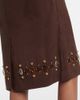 Xu Zhi Xu Zhi Embellished faux suede pencil skirt - 5