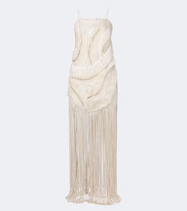 Xu Zhi Xu Zhi Embellished fringed minidress