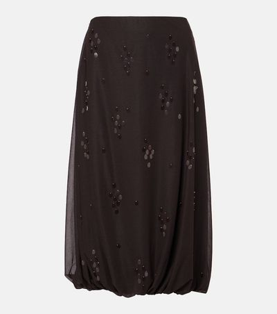 Xu Zhi Xu Zhi Embellished midi skirt