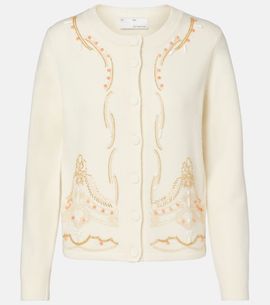 Xu Zhi Xu Zhi Embellished wool cardigan