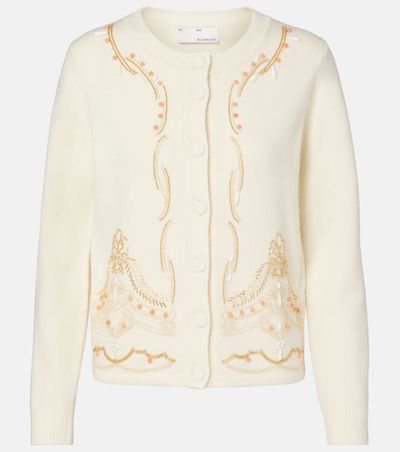 Xu Zhi Xu Zhi Embellished wool cardigan
