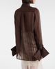 Xu Zhi Xu Zhi Embroidered linen and silk shirt - 5