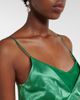 Xu Zhi Xu Zhi Embroidered pleated silk satin gown - 3