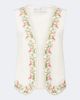 Xu Zhi Xu Zhi Embroidered silk and linen vest - 1