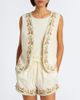 Xu Zhi Xu Zhi Embroidered silk and linen vest - 2