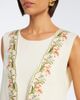 Xu Zhi Xu Zhi Embroidered silk and linen vest - 3