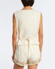 Xu Zhi Xu Zhi Embroidered silk and linen vest - 4