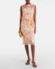 Xu Zhi Xu Zhi Embroidered velvet and tulle midi skirt - 2