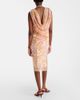 Xu Zhi Xu Zhi Embroidered velvet and tulle midi skirt - 3