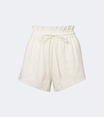 Xu Zhi Xu Zhi Floral embroidered shorts