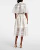 Xu Zhi Xu Zhi Gathered lace and tulle midi skirt - 3