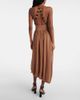 Xu Zhi Xu Zhi Gathered open-back midi dress - 3