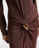 Xu Zhi Xu Zhi Gathered turtleneck maxi dress - 5