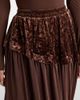 Xu Zhi Xu Zhi Jersey and velvet midi skirt - 4