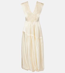 Xu Zhi Xu Zhi Lace-trimmed maxi dress
