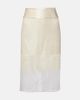Xu Zhi Xu Zhi Lace-trimmed midi skirt - 1
