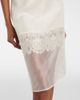 Xu Zhi Xu Zhi Lace-trimmed midi skirt - 5