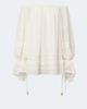 Xu Zhi Xu Zhi Lace-trimmed off-shoulder top - 1