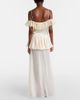 Xu Zhi Xu Zhi Lace-trimmed peplum maxi dress - 3