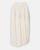 Xu Zhi Xu Zhi Layered velvet-trimmed midi skirt - 1