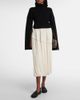 Xu Zhi Xu Zhi Layered velvet-trimmed midi skirt - 2