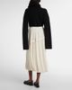 Xu Zhi Xu Zhi Layered velvet-trimmed midi skirt - 3