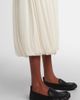 Xu Zhi Xu Zhi Layered velvet-trimmed midi skirt - 5
