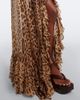 Xu Zhi Xu Zhi Leopard-print ruffed silk maxi skirt - 4