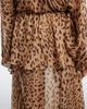 Xu Zhi Xu Zhi Leopard-print ruffed silk maxi skirt - 5