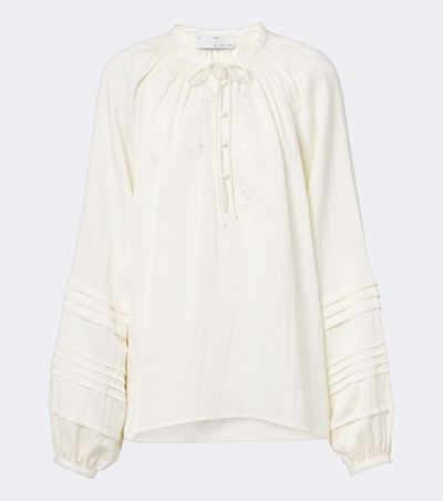 Xu Zhi Xu Zhi Oversized embroidered blouse