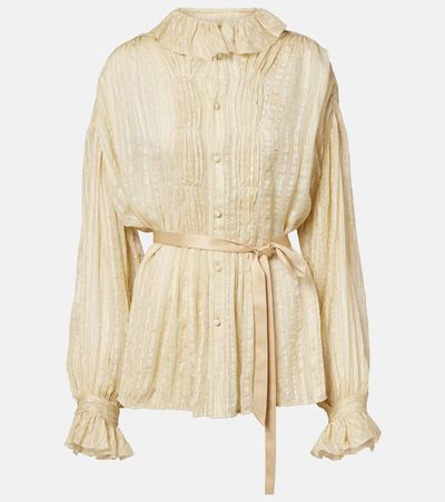 Xu Zhi Xu Zhi Pleated silk-blend blouse