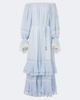 Xu Zhi Xu Zhi Ruffled off-shoulder lace-trimmed maxi dress - 1