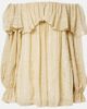 Xu Zhi Xu Zhi Ruffled striped silk-blend top - 1