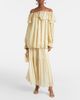 Xu Zhi Xu Zhi Ruffled striped silk-blend top - 2