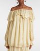 Xu Zhi Xu Zhi Ruffled striped silk-blend top - 3