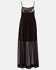 Xu Zhi Xu Zhi Sequined chiffon maxi dress - 1