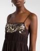 Xu Zhi Xu Zhi Sequined chiffon maxi dress - 3