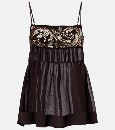 Xu Zhi Xu Zhi Sequined chiffon top