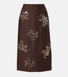 Xu Zhi Xu Zhi Sequined midi skirt