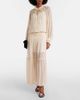 Xu Zhi Xu Zhi Shirred tie-neck maxi dress - 2